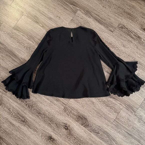 Jonathan Simkhai Ruffle Bell Sleeve Blouse - Picture 9 of 9